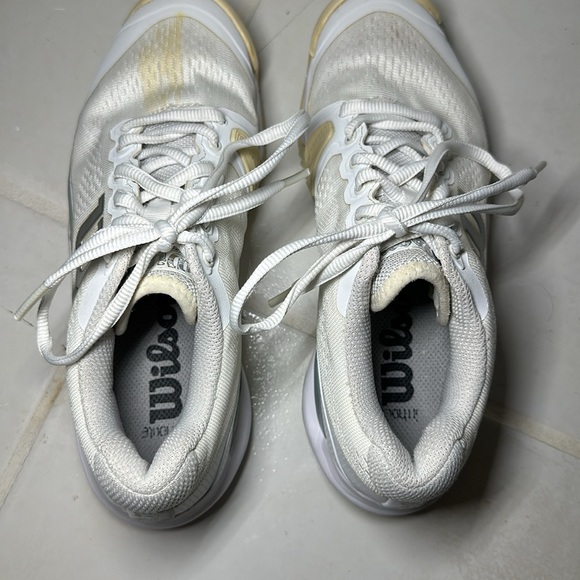 Wilson Rush Pro 3.0 Women’s Size 6W Great Condtion White Tennis Shoes - Picture 5 of 10